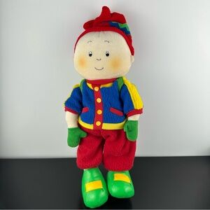 Caillou Poseable Plush Cinar 16” Backpack Fleece TV Show Kids Vintage 2002